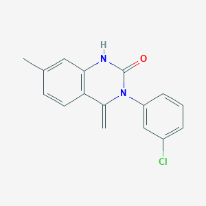 molecular formula C16H13ClN2O B5711291 3-(3-chlorophenyl)-7-methyl-4-methylene-3,4-dihydro-2(1H)-quinazolinone 