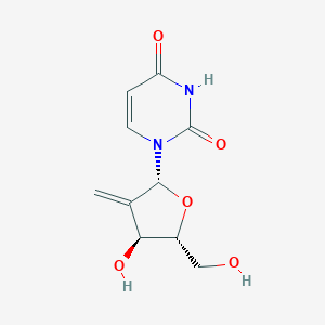 molecular formula C10H12N2O5 B057113 尿苷，2'-脱氧-2'-亚甲基- CAS No. 119410-95-6