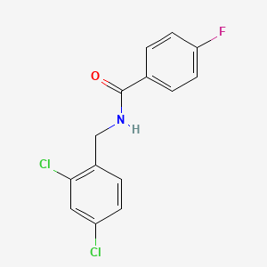 molecular formula C14H10Cl2FNO B5711305 N-(2,4-dichlorobenzyl)-4-fluorobenzamide 