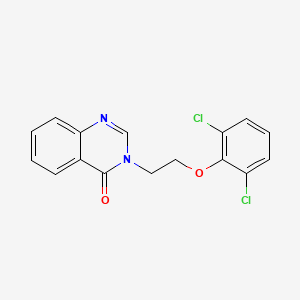 molecular formula C16H12Cl2N2O2 B5711349 3-[2-(2,6-dichlorophenoxy)ethyl]-4(3H)-quinazolinone 