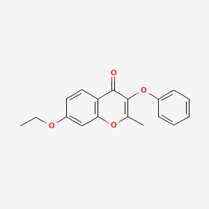 molecular formula C18H16O4 B5711381 7-ethoxy-2-methyl-3-phenoxy-4H-chromen-4-one 