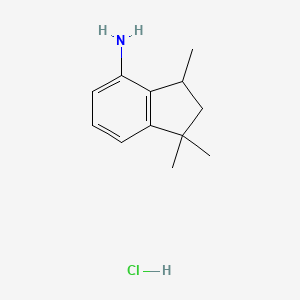 1,1,3-Trimethyl-2,3-dihydro-1H-inden-4-amine hydrochloride