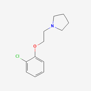 molecular formula C12H16ClNO B5711413 1-[2-(2-chlorophenoxy)ethyl]pyrrolidine 