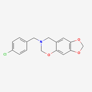 molecular formula C16H14ClNO3 B5711436 7-(4-chlorobenzyl)-7,8-dihydro-6H-[1,3]dioxolo[4,5-g][1,3]benzoxazine 