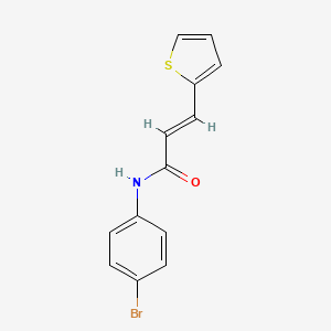 molecular formula C13H10BrNOS B5711479 N-(4-bromophenyl)-3-(2-thienyl)acrylamide 