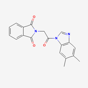 2-[2-(5,6-dimethyl-1H-benzimidazol-1-yl)-2-oxoethyl]-1H-isoindole-1,3(2H)-dione