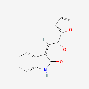 molecular formula C14H9NO3 B5711488 3-[2-(2-furyl)-2-oxoethylidene]-1,3-dihydro-2H-indol-2-one 