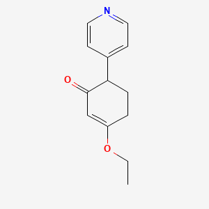 3-Ethoxy-6-(pyridin-4-yl)cyclohex-2-enone