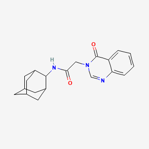 molecular formula C20H23N3O2 B5711500 N-2-adamantyl-2-(4-oxo-3(4H)-quinazolinyl)acetamide 