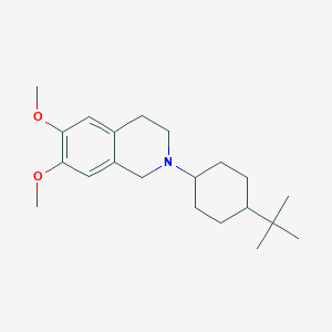 molecular formula C21H33NO2 B5711542 2-(4-tert-butylcyclohexyl)-6,7-dimethoxy-1,2,3,4-tetrahydroisoquinoline 