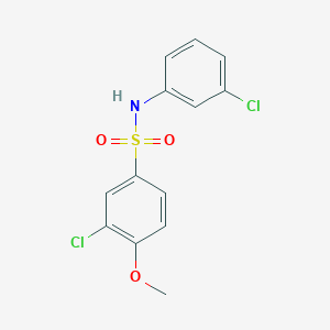 3-chloro-N-(3-chlorophenyl)-4-methoxybenzenesulfonamide