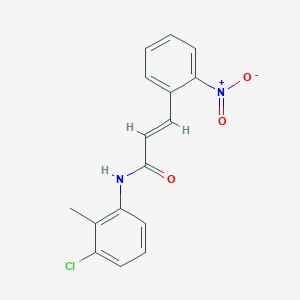 N-(3-chloro-2-methylphenyl)-3-(2-nitrophenyl)acrylamide