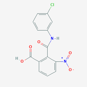molecular formula C14H9ClN2O5 B5711594 2-{[(3-chlorophenyl)amino]carbonyl}-3-nitrobenzoic acid 