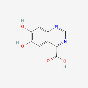 molecular formula C9H6N2O4 B571162 6,7-Dihydroxyquinazoline-4-carboxylic acid CAS No. 122234-86-0