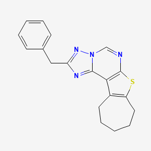 2-benzyl-9,10,11,12-tetrahydro-8H-cyclohepta[4,5]thieno[3,2-e][1,2,4]triazolo[1,5-c]pyrimidine