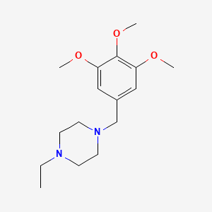 molecular formula C16H26N2O3 B5711691 1-ethyl-4-(3,4,5-trimethoxybenzyl)piperazine 