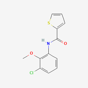 molecular formula C12H10ClNO2S B5711727 N-(3-chloro-2-methoxyphenyl)-2-thiophenecarboxamide 