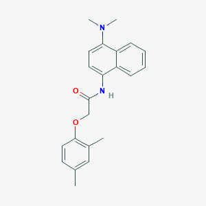 molecular formula C22H24N2O2 B5711762 N-[4-(dimethylamino)-1-naphthyl]-2-(2,4-dimethylphenoxy)acetamide 