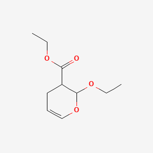 molecular formula C10H16O4 B571177 ethyl 2-ethoxy-3,4-dihydro-2H-pyran-3-carboxylate CAS No. 117373-40-7
