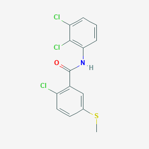 molecular formula C14H10Cl3NOS B5711810 2-chloro-N-(2,3-dichlorophenyl)-5-(methylthio)benzamide 