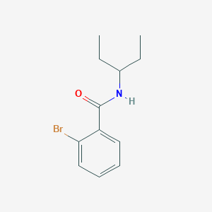 molecular formula C12H16BrNO B5711853 2-bromo-N-(1-ethylpropyl)benzamide 