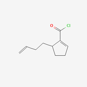 molecular formula C10H13ClO B571186 5-(But-3-EN-1-YL)cyclopent-1-ene-1-carbonyl chloride CAS No. 118717-66-1