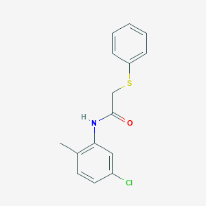 molecular formula C15H14ClNOS B5711872 N-(5-chloro-2-methylphenyl)-2-(phenylthio)acetamide 
