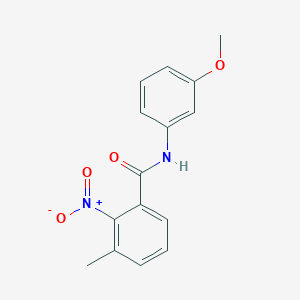 molecular formula C15H14N2O4 B5711908 N-(3-methoxyphenyl)-3-methyl-2-nitrobenzamide 
