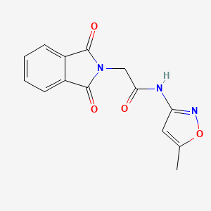 molecular formula C14H11N3O4 B5711922 2-(1,3-dioxo-1,3-dihydro-2H-isoindol-2-yl)-N-(5-methyl-3-isoxazolyl)acetamide 