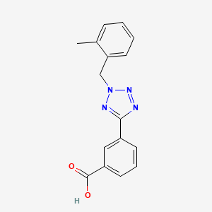 molecular formula C16H14N4O2 B5711940 3-[2-(2-methylbenzyl)-2H-tetrazol-5-yl]benzoic acid 