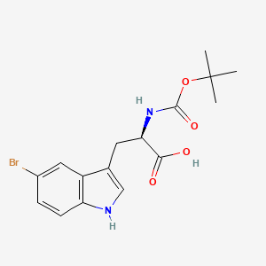 molecular formula C16H19BrN2O4 B571198 BoC-5-bromo-D-tryptophan CAS No. 114873-17-5