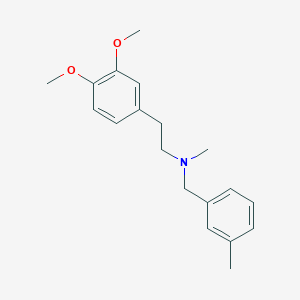 molecular formula C19H25NO2 B5711980 2-(3,4-dimethoxyphenyl)-N-methyl-N-(3-methylbenzyl)ethanamine 