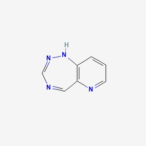 molecular formula C7H6N4 B571200 1H-Pyrido[2,3-f][1,2,4]triazepine CAS No. 111190-42-2