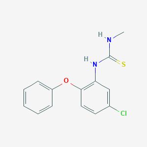molecular formula C14H13ClN2OS B5712003 N-(5-chloro-2-phenoxyphenyl)-N'-methylthiourea 