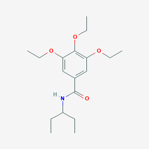 3,4,5-triethoxy-N-(1-ethylpropyl)benzamide