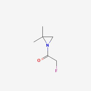 molecular formula C6H10FNO B571204 1-(2,2-Dimethylaziridin-1-yl)-2-fluoroethan-1-one CAS No. 119153-03-6