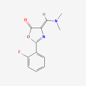 molecular formula C12H11FN2O2 B5712065 4-[(dimethylamino)methylene]-2-(2-fluorophenyl)-1,3-oxazol-5(4H)-one 