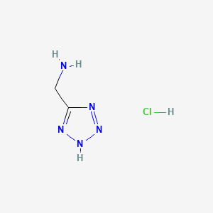 molecular formula C2H6ClN5 B571207 5-Tetrazolemethanamine Hydrochloride CAS No. 118764-13-9