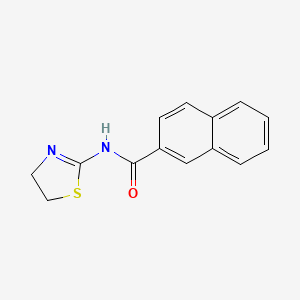 molecular formula C14H12N2OS B5712073 N-(4,5-dihydro-1,3-thiazol-2-yl)-2-naphthamide 