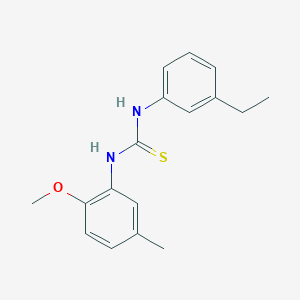 N-(3-ethylphenyl)-N'-(2-methoxy-5-methylphenyl)thiourea