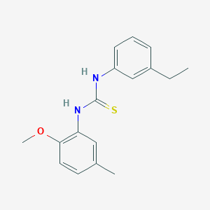 molecular formula C17H20N2OS B5712074 N-(3-ethylphenyl)-N'-(2-methoxy-5-methylphenyl)thiourea 