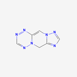 molecular formula C6H5N7 B571210 6H-[1,2,4]Triazolo[1',5':4,5]pyrazino[1,2-b][1,2,4,5]tetrazine CAS No. 117875-44-2