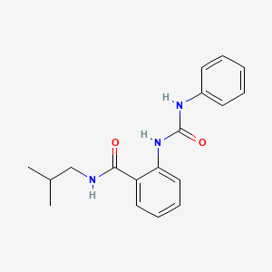 molecular formula C18H21N3O2 B5712124 2-[(anilinocarbonyl)amino]-N-isobutylbenzamide 