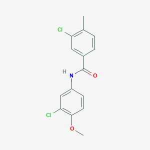 molecular formula C15H13Cl2NO2 B5712128 3-chloro-N-(3-chloro-4-methoxyphenyl)-4-methylbenzamide 