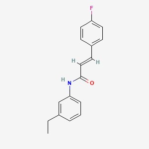 molecular formula C17H16FNO B5712154 N-(3-ethylphenyl)-3-(4-fluorophenyl)acrylamide 