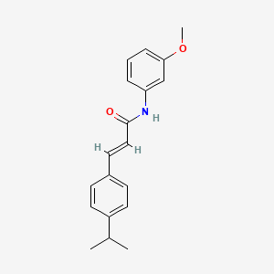molecular formula C19H21NO2 B5712165 3-(4-isopropylphenyl)-N-(3-methoxyphenyl)acrylamide 