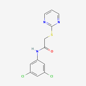 molecular formula C12H9Cl2N3OS B5712181 N-(3,5-dichlorophenyl)-2-(2-pyrimidinylthio)acetamide 
