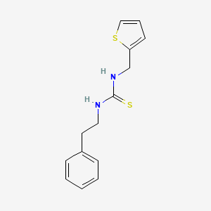 molecular formula C14H16N2S2 B5712182 N-(2-phenylethyl)-N'-(2-thienylmethyl)thiourea 