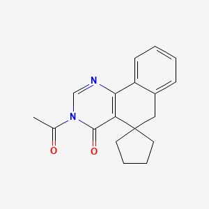 3-acetyl-3H-spiro[benzo[h]quinazoline-5,1'-cyclopentan]-4(6H)-one