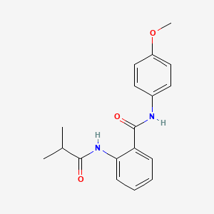molecular formula C18H20N2O3 B5712217 2-(isobutyrylamino)-N-(4-methoxyphenyl)benzamide 